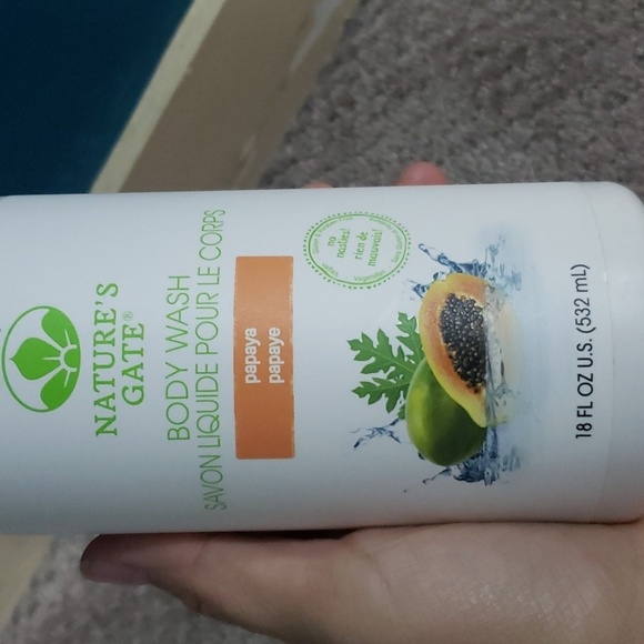 Discontinued and rare nature's gate body wash papaya 18 fl oz 532 mL - Picture 2 of 3